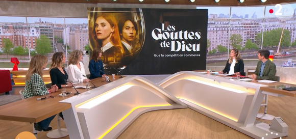 Cécile Bois fait une annonce concernant "Candice Renoir", dans "Télématin", le 22 mai 2024