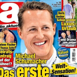 Die Aktuelle avait publié une fausse interview de Michael Schumacher l'an dernier

Illustration de la couverture du magazine "Die Aktuelle" - Le magazine allemand "Die Aktuelle" revendique en couverture de son édition une interview exclusive de Michael Schumacher générée par... l'intelligence artificielle (IA) et cela provoque un tollé en Allemagne, le 20 avril 2023.