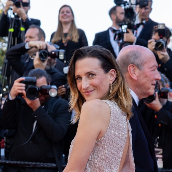 Camille Cottin - Montée des marches du film " L'amour ouf " lors du 77ème Festival International du Film de Cannes, au Palais des Festivals à Cannes. Le 23 mai 2024 © Olivier Borde / Bestimage 