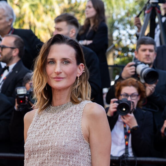 Camille Cottin - Montée des marches du film " L'amour ouf " lors du 77ème Festival International du Film de Cannes, au Palais des Festivals à Cannes. Le 23 mai 2024 © Olivier