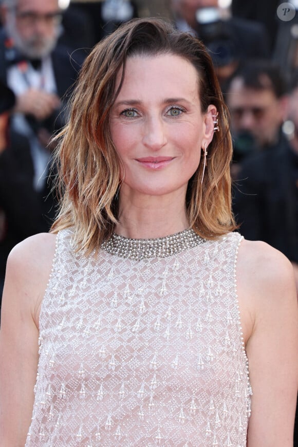 Camille Cottin, montée des marches de "L'Amour Ouf" (Beating Hearts) au Festival de Cannes. Photo by David Boyer/ABACAPRESS.COM