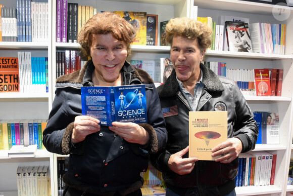 Igor et Grichka Bogdanoff (Bogdanov) - Salon du Livre à la Porte de Versailles de Paris, le 17 mars 2019. © Lionel Urman/Bestimage