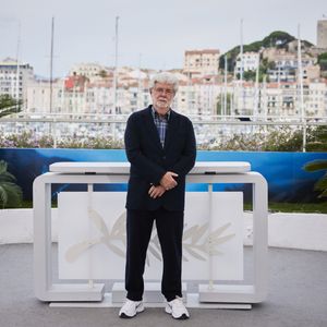 Photocall de la Palme d'or d'honneur pour George Lucas lors du 77ème Festival International du Film de Cannes, au Palais des Festivals à Cannes, FRance, le 24 mai 2024. © Jacovides-Moreau/Bestimage 