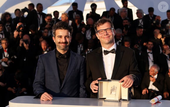 Nebojsa Slijepcevic (Palme d'or du court-métrage pour " The man who could not remain silent " (" L'Homme qui ne se taisait pas ")) - Photocall des palmes lors du 77ème Festival International du Film de Cannes au Palais des Festivals à Cannes. Le 25 mai 2024 © Jacovides-Borde-Moreau / Bestimage 