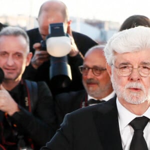 George Lucas (Palme d'or d'honneur) - Photocall des palmes lors du 77ème Festival International du Film de Cannes au Palais des Festivals à Cannes. Le 25 mai 2024 © Christophe Clovis / Bestimage 