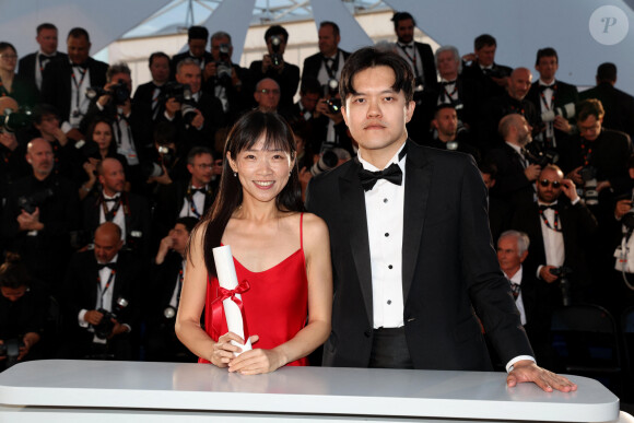 Wei Liang Chiang et You Qiao Yin (Mention spéciale de la caméra d'or pour " Mongrel ") - Photocall des palmes lors du 77ème Festival International du Film de Cannes au Palais des Festivals à Cannes. Le 25 mai 2024 © Jacovides-Borde-Moreau / Bestimage 