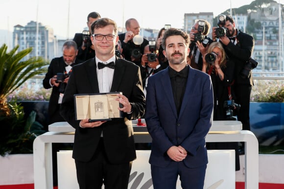 Nebojsa Slijepcevic (Palme d'or du court-métrage pour " The man who could not remain silent " (" L'Homme qui ne se taisait pas ")), guest - Photocall des palmes lors du 77ème Festival International du Film de Cannes au Palais des Festivals à Cannes. Le 25 mai 2024 © Christophe Clovis / Bestimage 