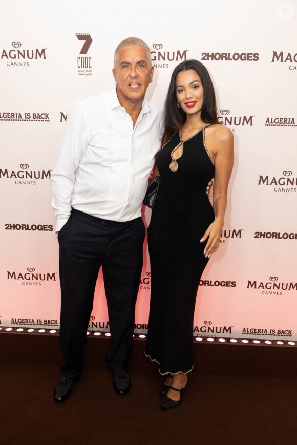 Samy Naceri et sa compagne Sofia Athena - Soirée "Iconoclast x 2 Horloges" sur la plage Magnum lors du 77ème Festival International du Film de Cannes, France, le 20 mai 2024. © Jeremy Melloul / Magnum Cannes via Bestimage   