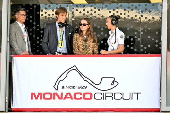 Ben-Sylvester Strautmann et la princesse Alexandra de Hanovre durant la journée des qualifications du 81ème Grand Prix de Formule 1 de Monaco, le 25 mai 2024. © Bruno Bebert/Bestimage