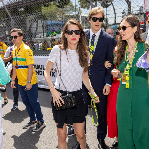 Tatiana Santo Domingo, Andréa Casiraghi, Ben-Sylvester Strautmann, la princesse Alexandra de Hanovre et Charlotte Casiraghi lors du Grand Prix de Formule 1 (F1) de Monaco, le 26 mai 2024. © Pool Monaco/Bestimage 