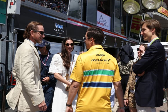 Tatiana Santo Domingo, Andréa Casiraghi, Ben-Sylvester Strautmann, la princesse Alexandra de Hanovre lors des qualifications du 81ème Grand Prix de Formule 1 (F1) de Monaco, le 25 mai 2024. © Claudia Albuquerque/Bestimage 