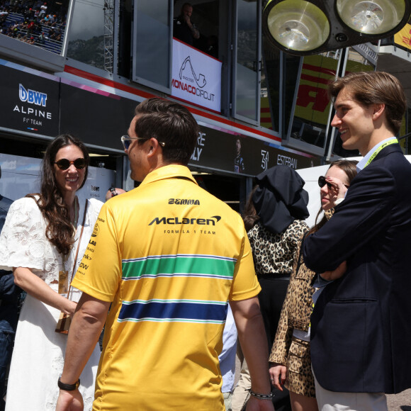 Tatiana Santo Domingo, Andréa Casiraghi, Ben-Sylvester Strautmann, la princesse Alexandra de Hanovre lors des qualifications du 81ème Grand Prix de Formule 1 (F1) de Monaco, le 25 mai 2024. © Claudia Albuquerque/Bestimage 