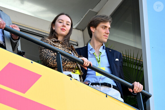 Ben-Sylvester Strautmann et la princesse Alexandra de Hanovre durant la journée des qualifications du 81ème Grand Prix de Formule 1 de Monaco, le 25 mai 2024. © Bruno Bebert/Bestimage