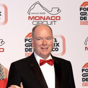 La princesse Charlene et le prince Albert II de Monaco durant la soirée de gala du 81ème Grand Prix de Formule 1 de Monaco, salle des Etoiles du Sporting de Monaco, le 26 mai 2024. Cette soirée met à l'honneur le vainqueur du Grand Prix, le monégasque Charles Leclerc. © Claudia Albuquerque/Bestimage