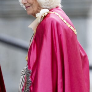 Le roi Charles III d'Angleterre et Camilla Parker Bowles, reine consort d'Angleterre, à une cérémonie de dédicace à l'Ordre de l'Empire britannique à la cathédrale Saint-Paul à Londres, le 15 mai 2024. 