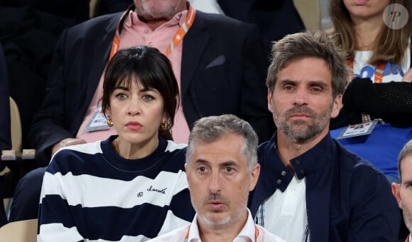 Nolwenn Leroy et Arnaud Clement - Célébrités dans les tribunes des Internationaux de France de tennis de Roland Garros 2024 à Paris le 27 mai 2024. © Moreau-Jacovides/Bestimage