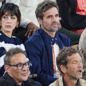 Nolwenn Leroy et Arnaud Clement - Célébrités dans les tribunes des Internationaux de France de tennis de Roland Garros 2024 à Paris le 27 mai 2024. © Moreau-Jacovides/Bestimage