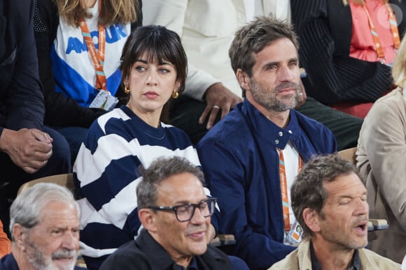 Nolwenn Leroy et Arnaud Clement - Célébrités dans les tribunes des Internationaux de France de tennis de Roland Garros 2024 à Paris le 27 mai 2024. © Moreau-Jacovides/Bestimage