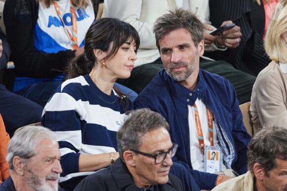 Nolwenn Leroy et Arnaud Clement - Célébrités dans les tribunes des Internationaux de France de tennis de Roland Garros 2024 à Paris le 27 mai 2024. © Moreau-Jacovides/Bestimage