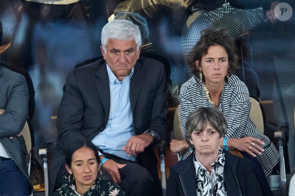 Hervé Morin - Célébrités dans les tribunes des Internationaux de France de tennis de Roland Garros 2024 à Paris le 27 mai 2024. © Moreau-Jacovides/Bestimage