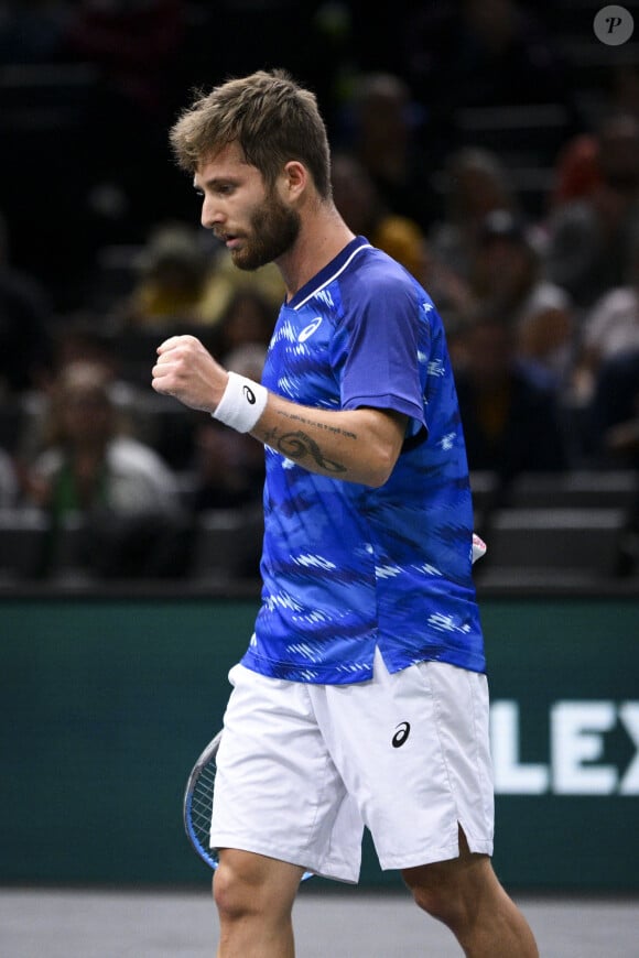 Corentin Moutet (Fra) - Tournoi de tennis "Rolex Paris Masters 2022" à Bercy AccorHotels Arena à Paris le 3 novembre 2022.