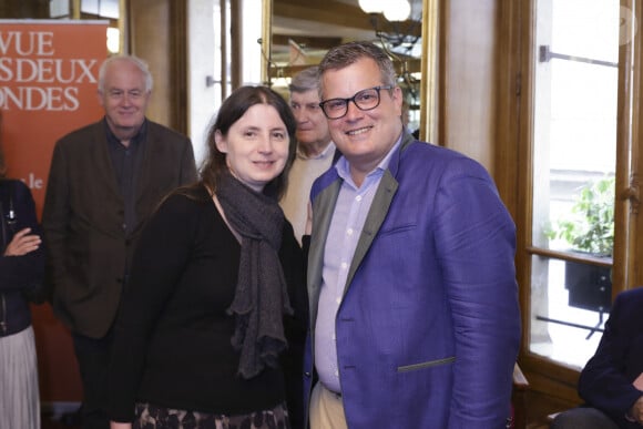 Exclusif - David Colon reçoit le prix de la Revue des Deux Mondes pour son livre "La guerre de l'information" le 28 mai 2024. © Jack Tribeca / Bestimage