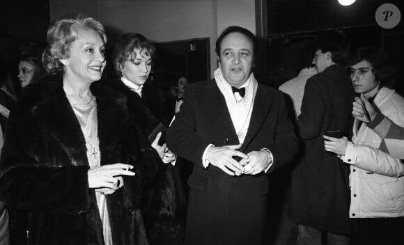 Archives - Raymond Pellegrin et son epouse Gisele Pascal. Ceremonie des Cesar en 1980