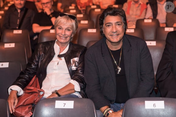 Frédéric François et sa femme Monique - People au concert de Michel Polnareff à l'AccorHotels Arena de Paris le 7 mai 2016. © Cyril Moreau