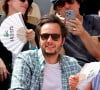 Le chanteur Vianney et sa femme Catherine Robert en tribunes lors des Internationaux de France de tennis de Roland Garros 2023, à Paris, France, le 9 juin 2023. © Jacovides-Moreau/Bestimage