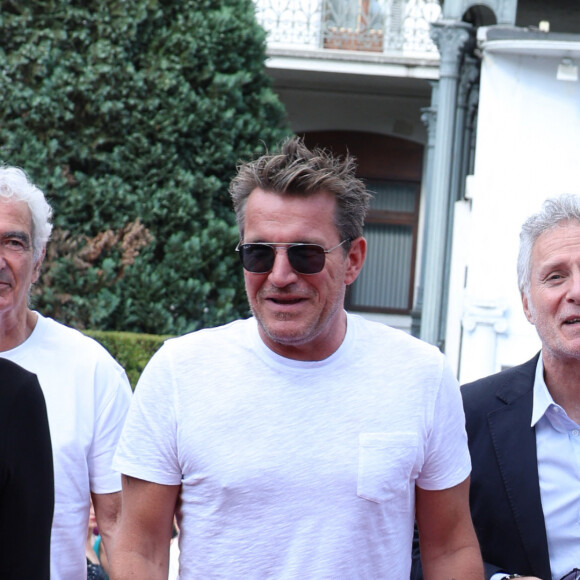 Exclusif - Benjamin Castaldi, Laurent Olmedo - Arrivées au photocall de la 3ème édition du Festival du Cinéma Français et de la Gastronomie d'Aix-les-Bains. Le 6 juin 2024 © Denis Guignebourg / Bestimage 