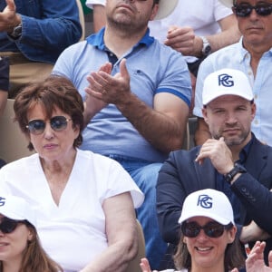 Roselyne Bachelot - Célébrités dans les tribunes de la finale Dames des Internationaux de Tennis de Roland Garros à Paris le 8 juin 2024. © Jacovides-Moreau/Bestimage 