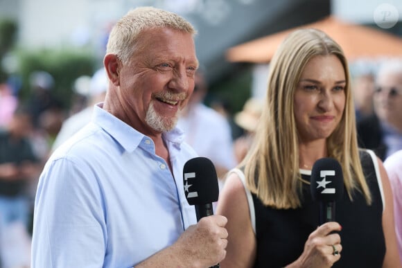 Boris Becker - Célébrités dans les tribunes de la finale Dames des Internationaux de Tennis de Roland Garros à Paris le 8 juin 2024. © Jacovides-Moreau/Bestimage 