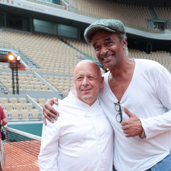 Thierry Marx et Yannick Noah assistent à la soirée de gala "Coeur Central 2023" à Roland Garros le 28 juin 2022 à Paris. Nasser Berzane/ABACAPRESS.COM