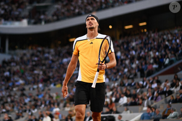 Alexander Zverev ( Allemagne ) lors des Internationaux de France 2024 à Roland Garros le 5 juin 2024 à Paris, France.