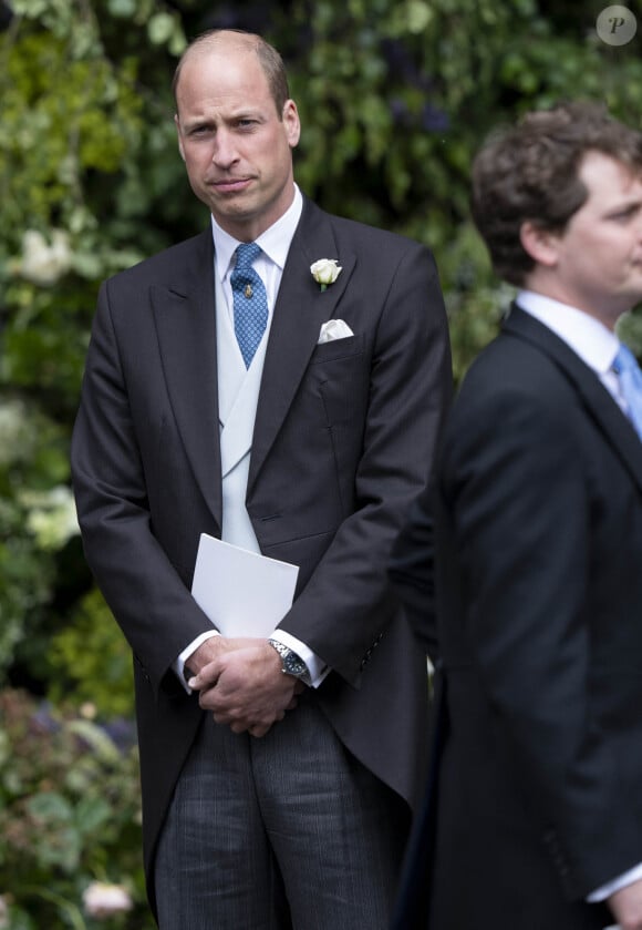 Le prince William, prince de Galles - Mariage du duc de Westminster, Hugh Grosvenor, et Olivia Henson en la cathédrale de Chester, Royaume Uni, le 7 juin 2024. © GoffPhotos/Bestimage 