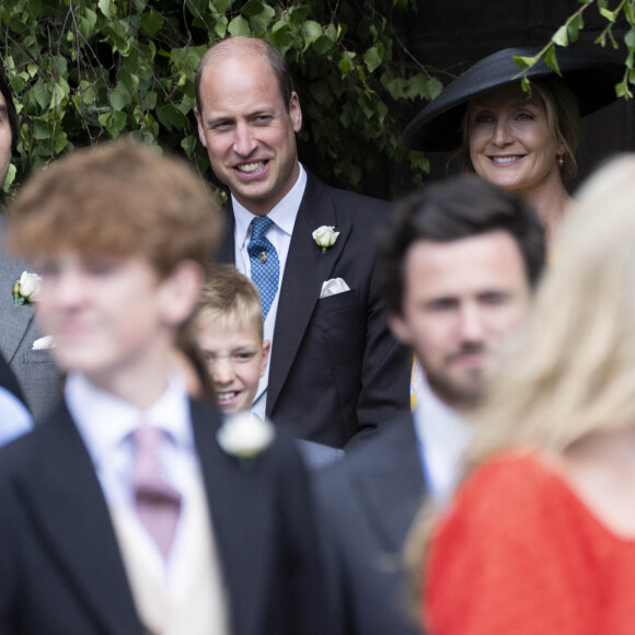 Le prince William, prince de Galles - Mariage du duc de Westminster, Hugh Grosvenor, et Olivia Henson en la cathédrale de Chester, Royaume Uni, le 7 juin 2024. © GoffPhotos/Bestimage 