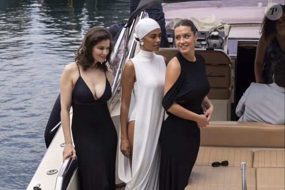 Laetitia Casta, Tina Kunakey et Adèle Exarchopoulos - Arrivées au défilé de mode Jacquemus Cruise "La Casa" à la Casa Malaparte à Capri, Italie, le 10 juin 2024. © Borde-Da Silva/Bestimage 