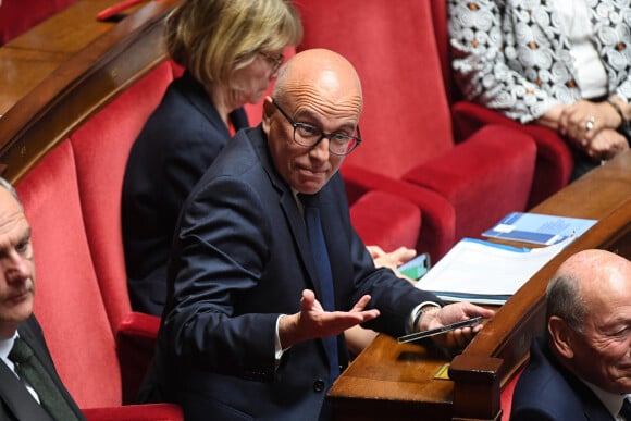 Eric Ciotti - Séance de questions au gouvernement à l'Assemblée Nationale à Paris le 28 mai 2024. © Lionel Urman / Bestimage