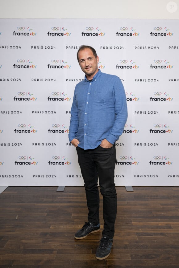 Charles Hordenneau lors de la présentation des journalistes et chroniqueurs de France Télévisions pour les Jeux Olympiques 2024 au musée de l'Homme à Paris, le 11 juin 2024. © Pierre Perusseau / Bestimage 