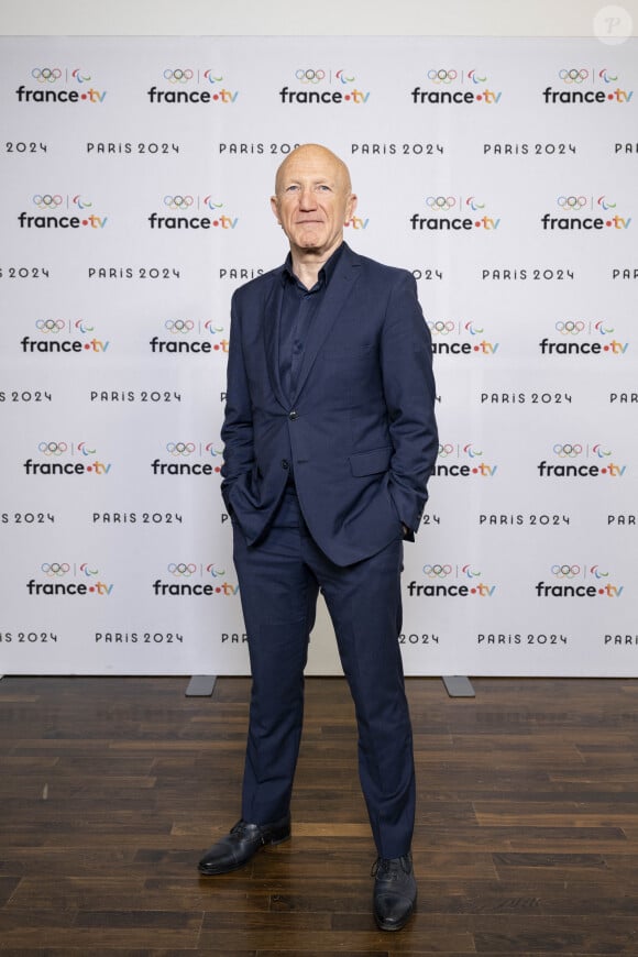 Didier Favori lors de la présentation des journalistes et chroniqueurs de France Télévisions pour les Jeux Olympiques 2024 au musée de l'Homme à Paris, le 11 juin 2024. © Pierre Perusseau / Bestimage 