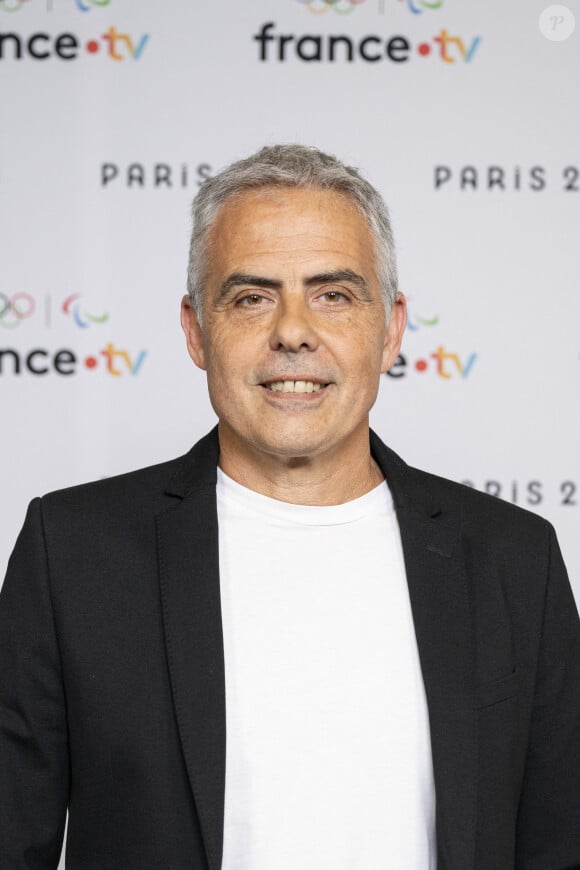 Richard Dacoury lors de la présentation des journalistes et chroniqueurs de France Télévisions pour les Jeux Olympiques 2024 au musée de l'Homme à Paris, le 11 juin 2024. © Pierre Perusseau / Bestimage 