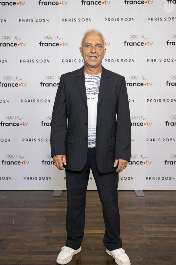 Lionel Pioline lors de la présentation des journalistes et chroniqueurs de France Télévisions pour les Jeux Olympiques 2024 au musée de l'Homme à Paris, le 11 juin 2024. © Pierre Perusseau / Bestimage 