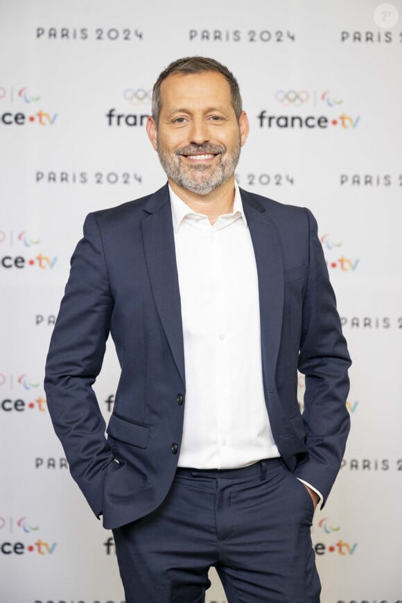 Patrick Romdenne lors de la présentation des journalistes et chroniqueurs de France Télévisions pour les Jeux Olympiques 2024 au musée de l'Homme à Paris, le 11 juin 2024. © Pierre Perusseau / Bestimage 