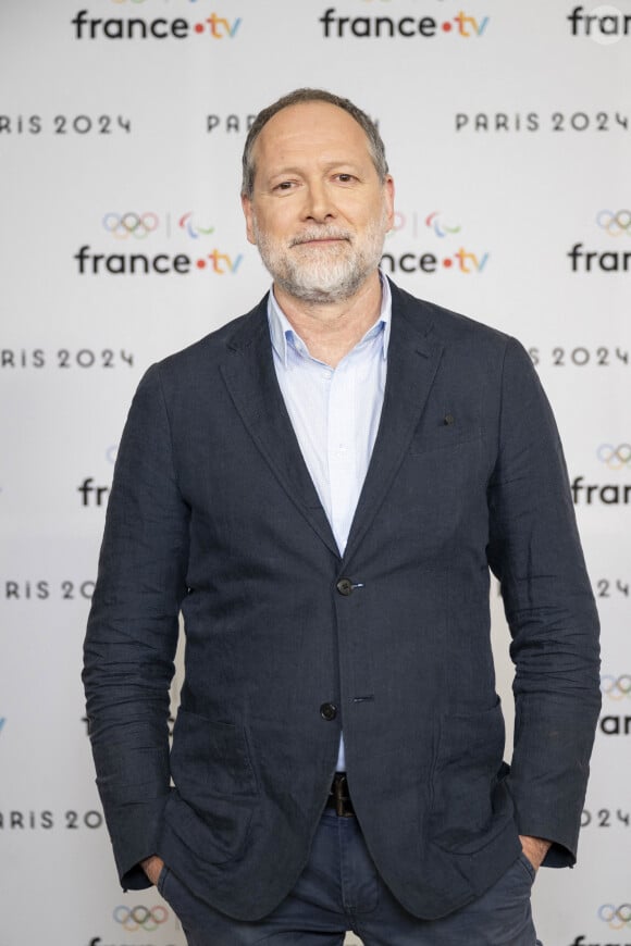 Philippe Lafont lors de la présentation des journalistes et chroniqueurs de France Télévisions pour les Jeux Olympiques 2024 au musée de l'Homme à Paris, le 11 juin 2024. © Pierre Perusseau / Bestimage 