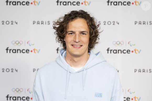 Paul de Saint Sernin lors de la présentation des journalistes et chroniqueurs de France Télévisions pour les Jeux Olympiques 2024 au musée de l'Homme à Paris, le 11 juin 2024. © Pierre Perusseau / Bestimage 