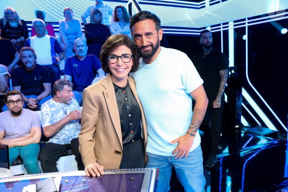 Exclusif - Rachida Dati, ministre de la Culture, Cyril Hanouna lors de l'émission Touche pas à mon poste (TPMP) diffusée en direct sur C8 le 11 juin 2024. © Agence / Bestimage 