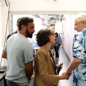 Exclusif - Cyril Hanouna, Rachida Dati, ministre de la Culture, Patrick Sébastien lors de l'émission Touche pas à mon poste (TPMP) diffusée en direct sur C8 le 11 juin 2024. © Agence / Bestimage 