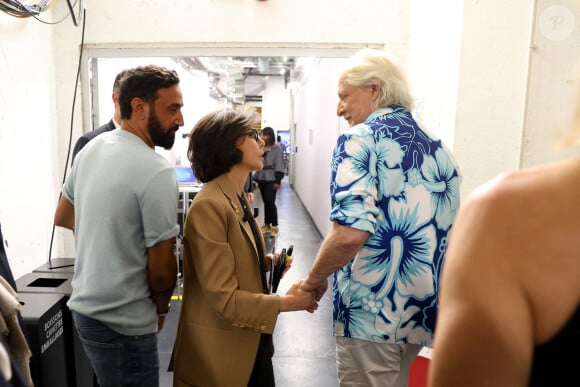 Exclusif - Cyril Hanouna, Rachida Dati, ministre de la Culture, Patrick Sébastien lors de l'émission Touche pas à mon poste (TPMP) diffusée en direct sur C8 le 11 juin 2024. © Agence / Bestimage 