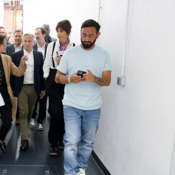 Exclusif - Rachida Dati, ministre de la Culture, Cyril Hanouna lors de l'émission Touche pas à mon poste (TPMP) diffusée en direct sur C8 le 11 juin 2024. © Agence / Bestimage 