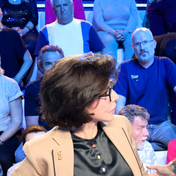 Exclusif - Rachida Dati, ministre de la Culture, Cyril Hanouna lors de l'émission Touche pas à mon poste (TPMP) diffusée en direct sur C8 le 11 juin 2024. © Agence / Bestimage 